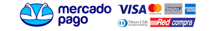 Medios de pago: MercadoPago, VISA, Mastercard, American Express, Diners, RedCompra